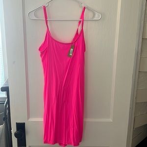 Neon Pink Fits Everybody Skims Slip Dress
